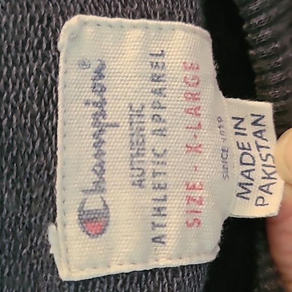 Men's Champion French Terry Crew Stealth Grey Size X Large - Picture 4 of 13